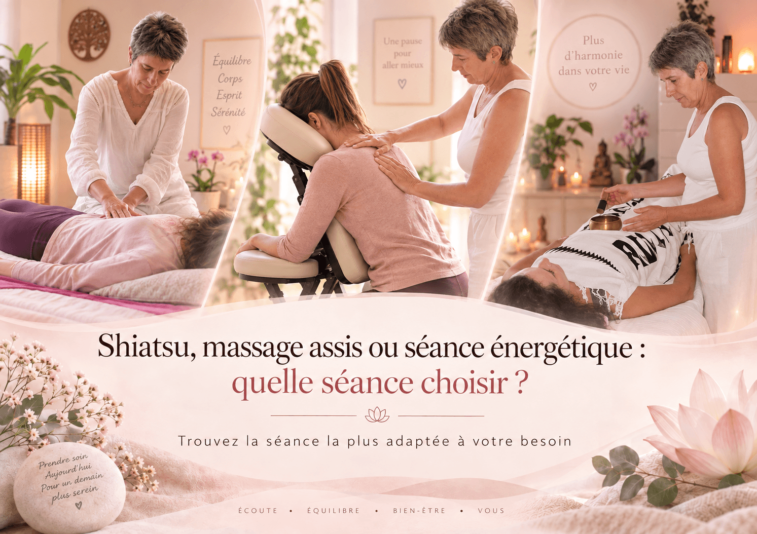 Shiatsu, massage assis et séance énergétique avec Valérie Mazellier à Mazaugues dans le Var